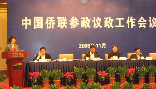 吴晶参加中国侨联参政议政工作会议并作典型发言