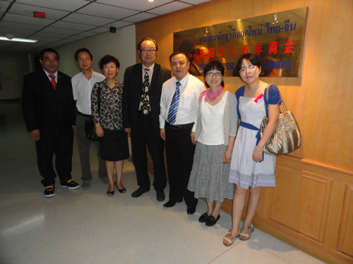 省侨联代表团访泰国华人青年商会