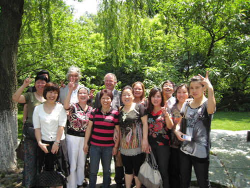 杭师大特邀嘉宾体验杭州市民的休闲生活