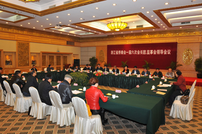 省侨商会一届六次会长团会议在杭召开