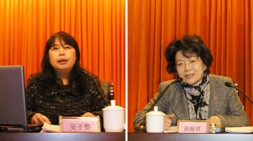 出席"两会"的全国人大代表,浙江理工大学教授吴子婴和全国政协委员,省