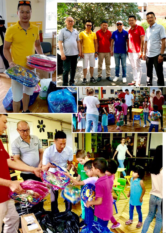 塞尔维亚华人商业联合会组织浙商赴当地孤儿院献爱心