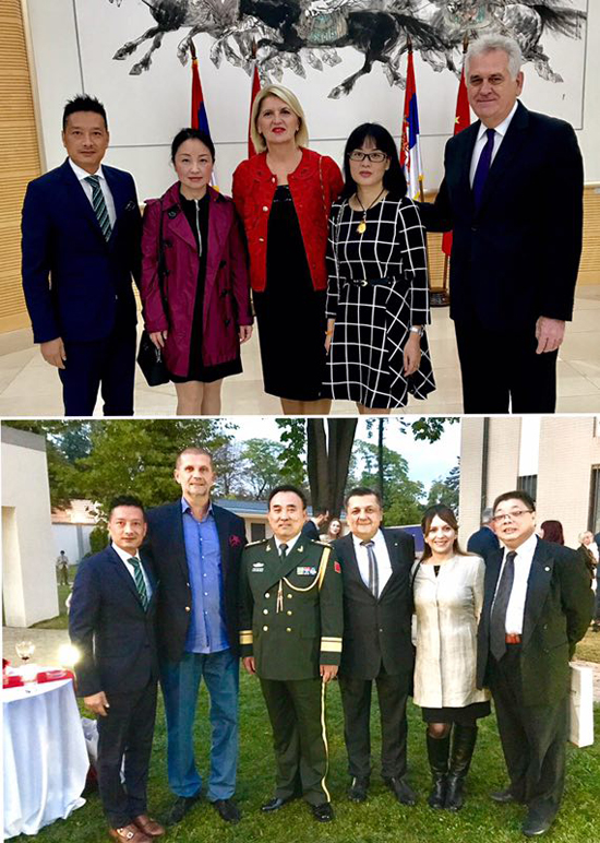 中国驻塞尔维亚大使馆举办国庆68周年招待会
