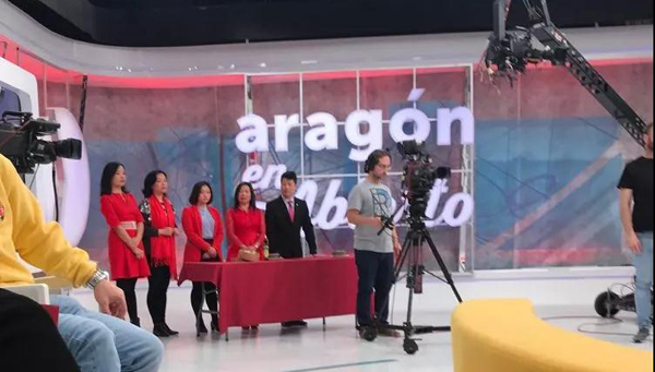 中国春节走进西班牙阿拉贡电视台