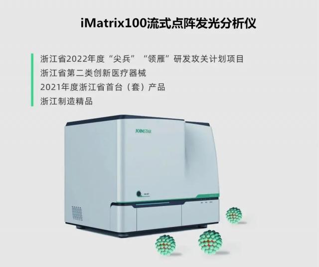 中翰生物iMatrix100流式点阵发光分析仪荣获2022年度“创之星”杯中国体外诊断年度优秀创新产品（仪器）